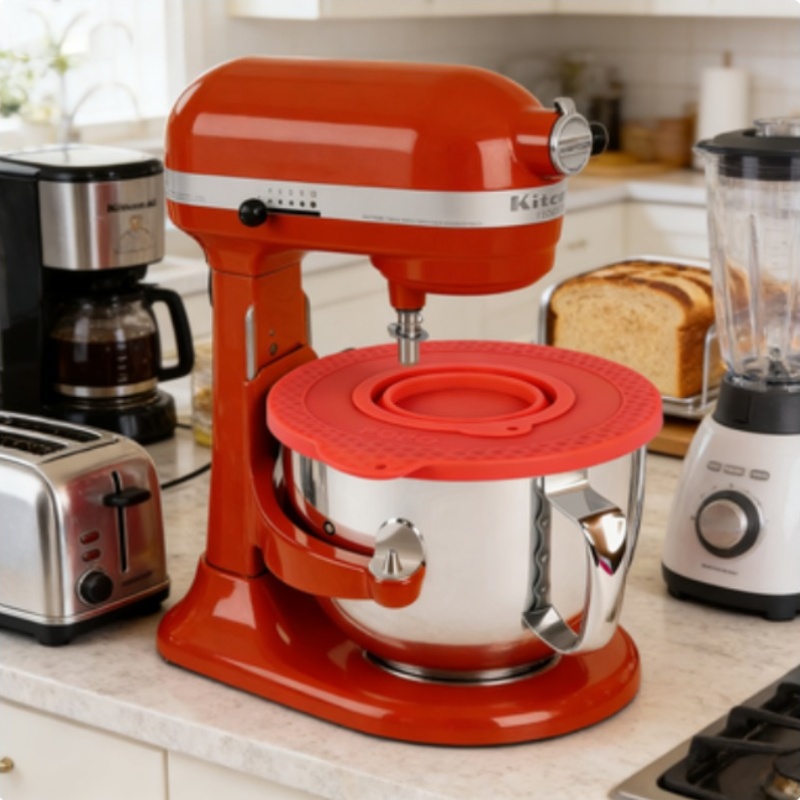 Stand Mixer Bowl - Penutup Mangkuk Mixer Silikon Kompatibel dengan