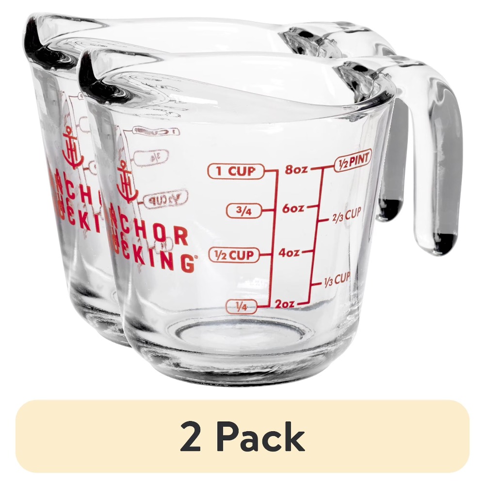 Kitchen Baking - Set 2 Gelas Ukur Kaca dengan