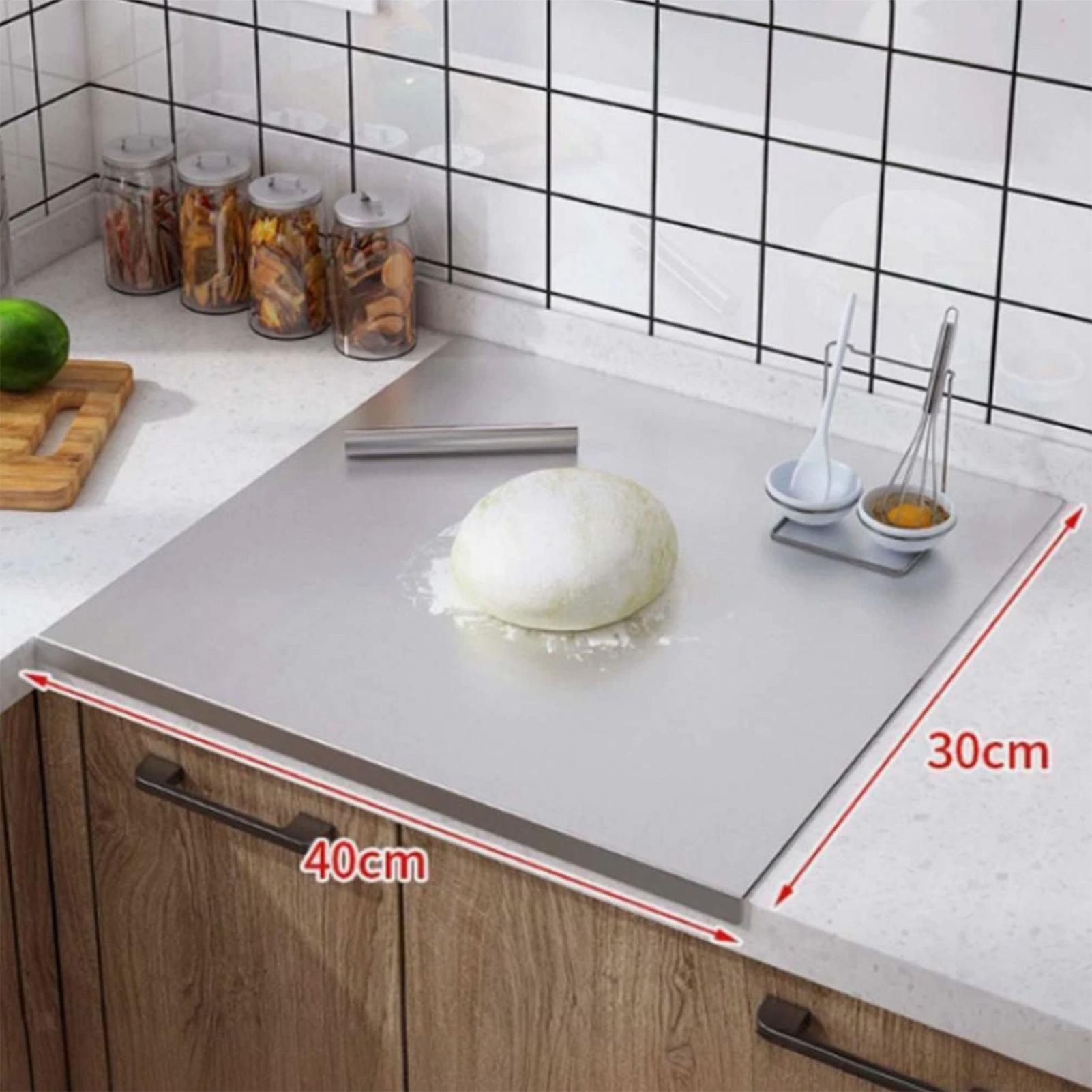 Kitchen Baking - Papan Pemotong Daging Stainless Steel Anti