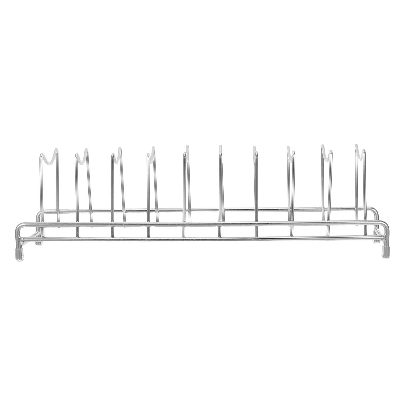 Kitchen Cabinet Baking Sheet Organizer - Rak Penyimpanan Tutup Panci 9 Bagian
