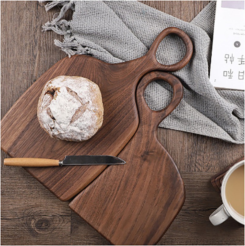 Kitchen Baking - Talenan Padat Walnut Hitam Nampan Kayu