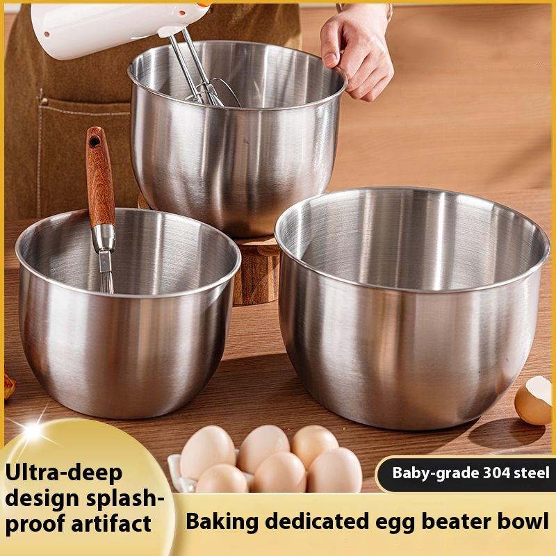 Kitchen Baking Bowls - 1 Buah Mangkuk Pencampur Baja Tahan
