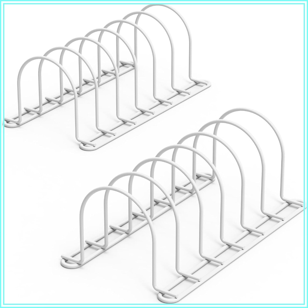 Kitchen Cabinet Baking Sheet Organizer - Organizer Piring Vertikal untuk Kabinet, Rak