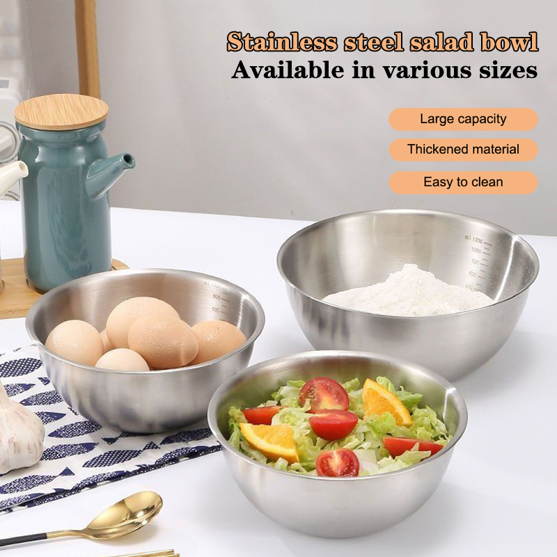 Stand Mixer Bowl - 1 Set Mangkuk Stainless Steel Dengan