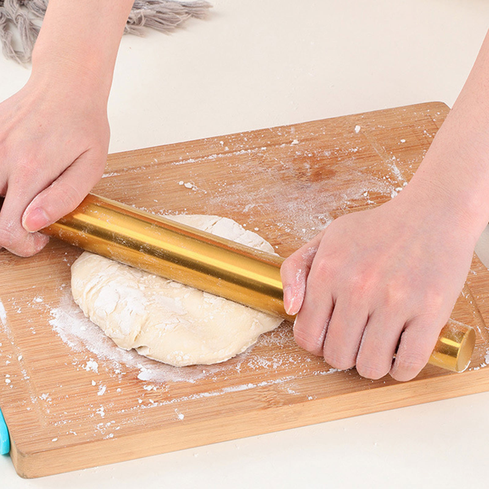 Kitchen Roll Baking - Alat Penggulung Adonan Emas untuk Kue,
