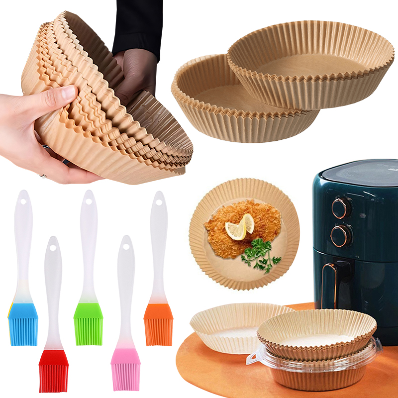 Kitchen Baking Mat - 50/100 Buah Piring Kertas Penggoreng Udara
