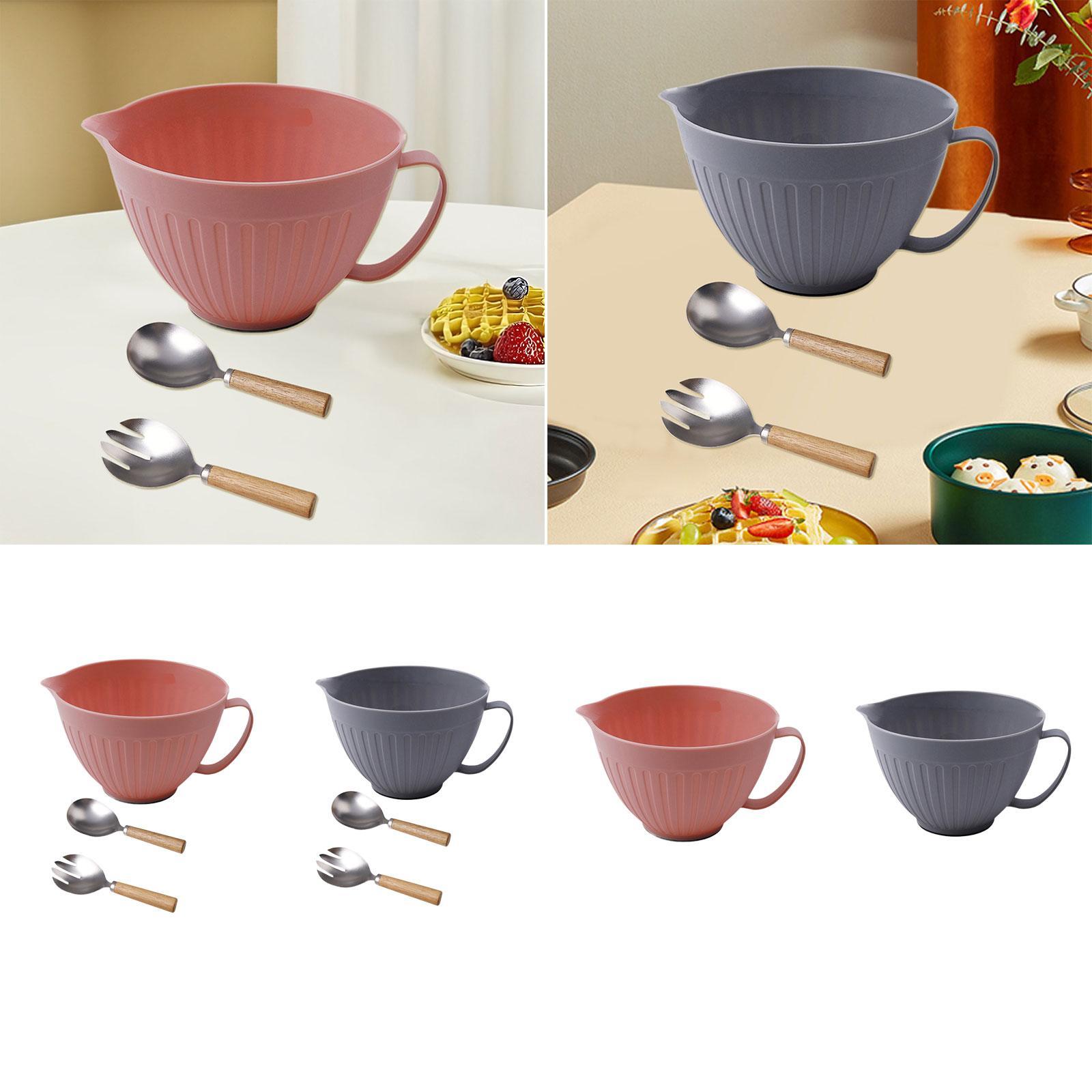 Kitchen Baking Bowls - Mangkuk Pencampur dengan Corong, Aksesori Memanggang,