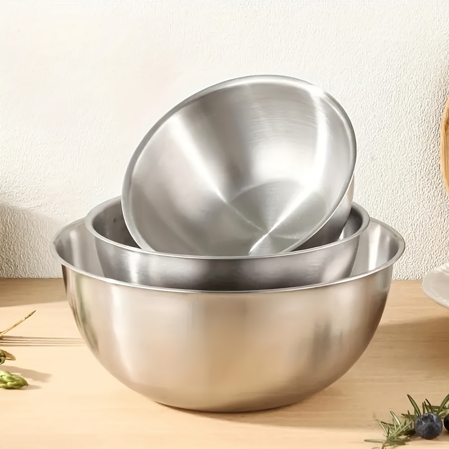 Kitchen Baking Bowls - 3 Buah Set Mangkuk Salad Baja
