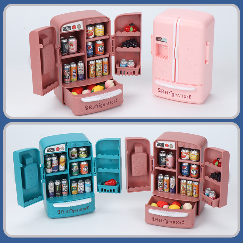 Kitchen Baking Cabinet - Furnitur Mikrofilm Simulasi Lucu Kulkas Pintu
