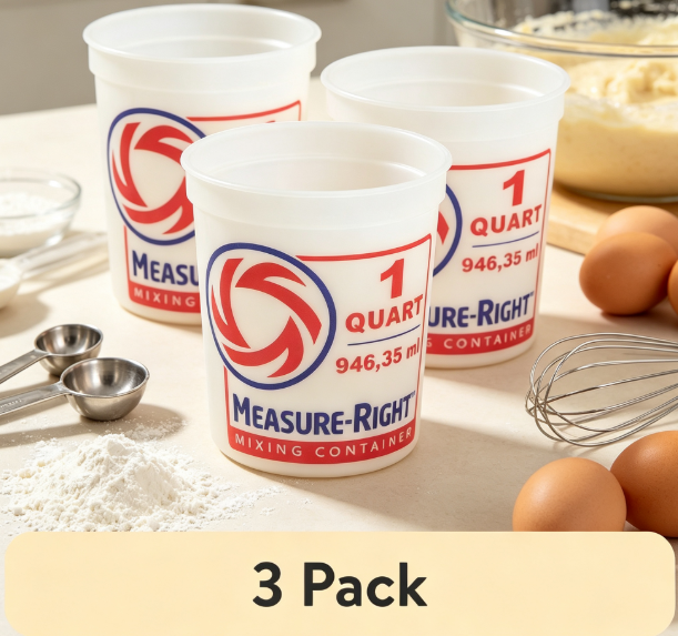 Kitchen Baking - Wadah Pencampur Plastik Bulat 1 Quart