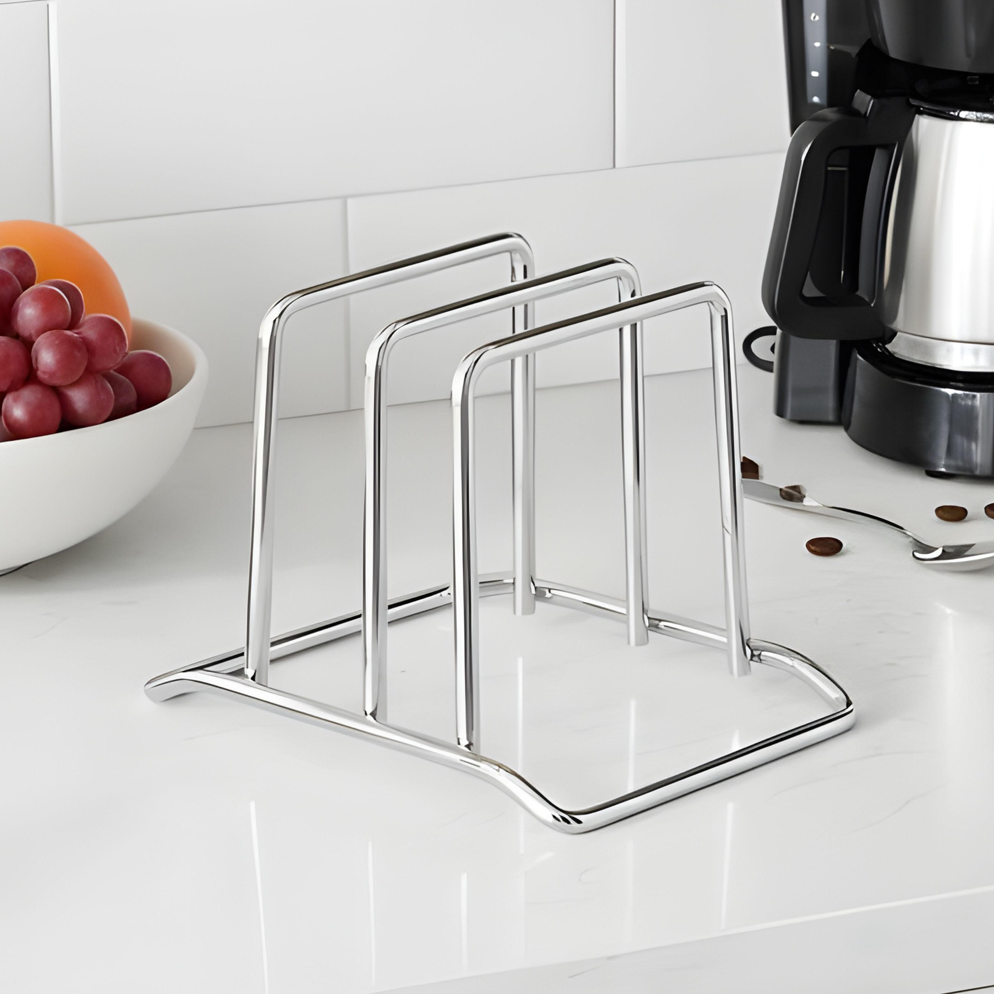 Rak Pemotong Papan Baja Anti K - Kitchen Cabinet Baking Sheet Organizer ulasan dan harga
