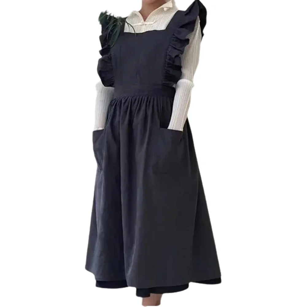 1 Buah Celemek Antik Linen Kat - Kitchen Baking ulasan dan harga