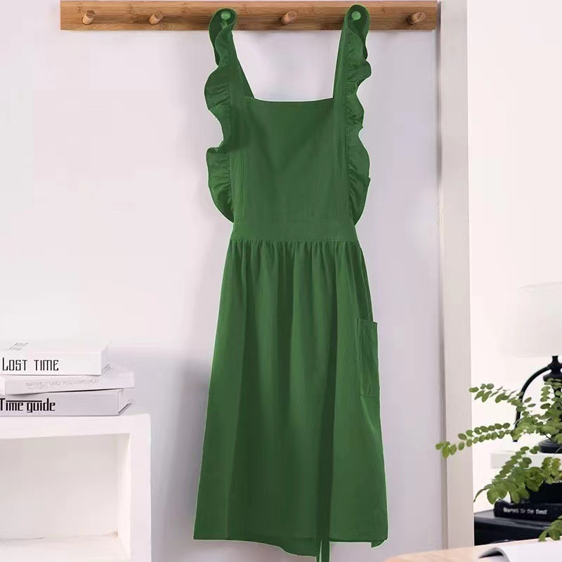 1 Buah Celemek Antik Linen Kat - Kitchen Baking ulasan dan harga