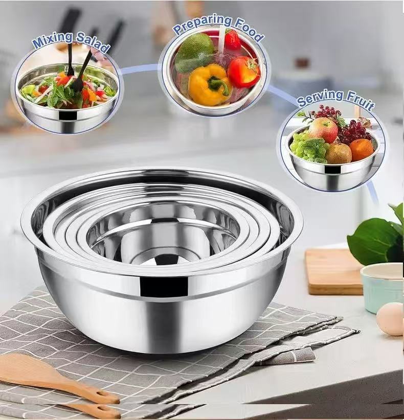 Set Mangkuk Pencampur Stainles - Kitchen Baking Bowls ulasan dan harga