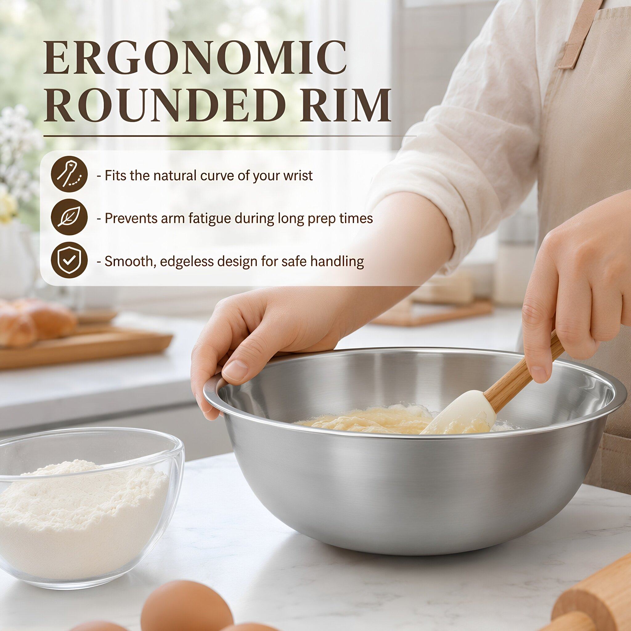 Mangkuk pencuci stainless stee - Kitchen Baking Bowls ulasan dan harga