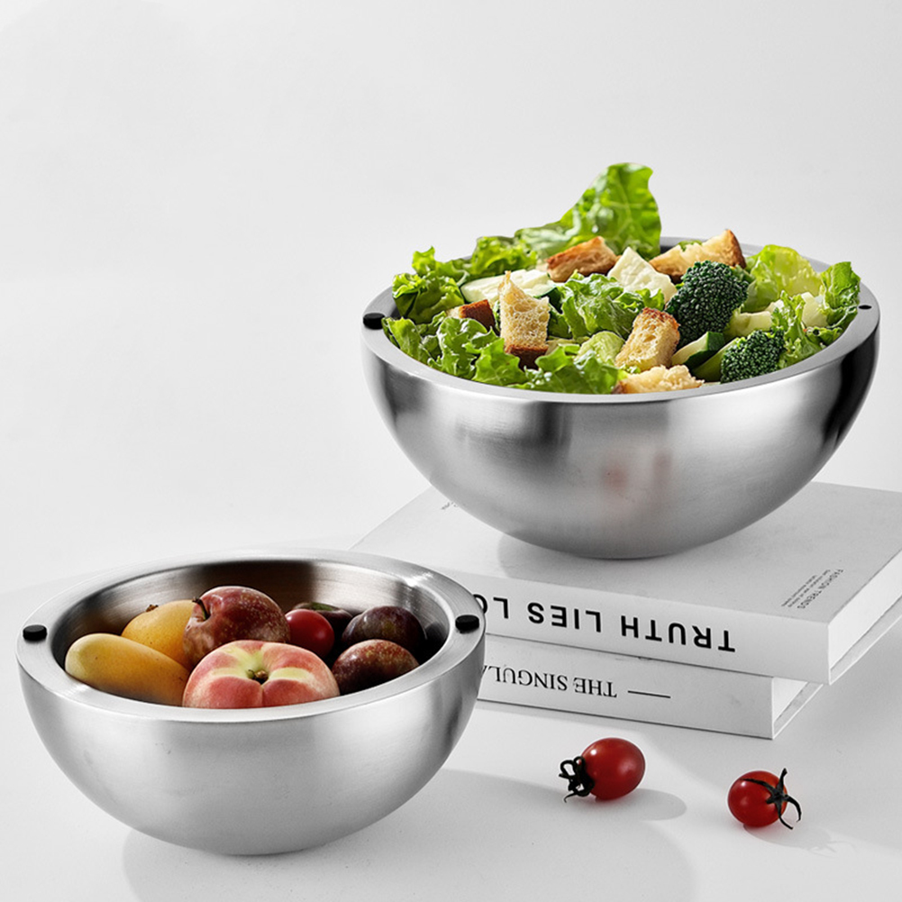 304 Thickened Salad Mixing Bow - Kitchen Baking Bowls ulasan dan harga