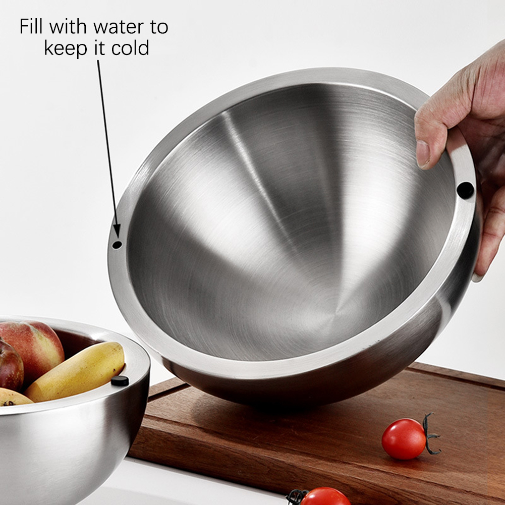 304 Thickened Salad Mixing Bow - Kitchen Baking Bowls ulasan dan harga