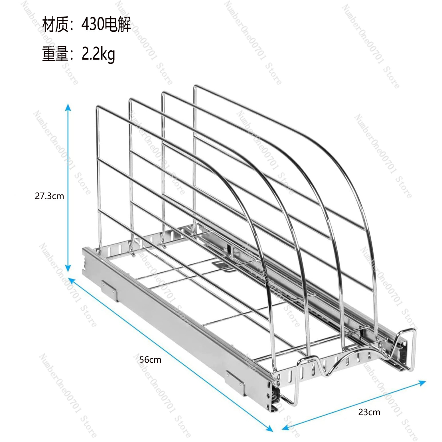 Organizer Kabinet Dapur Geser  - Kitchen Cabinet Baking Sheet Organizer ulasan dan harga