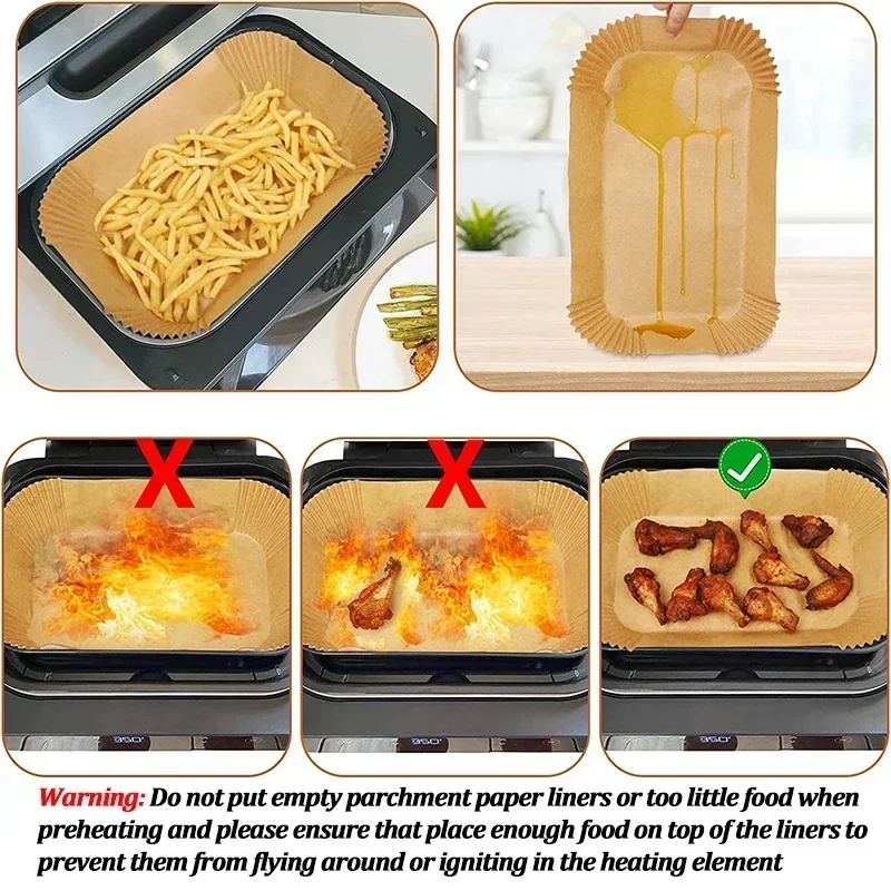 Kertas Penggorengan Udara Seka - Kitchen Baking Mat ulasan dan harga