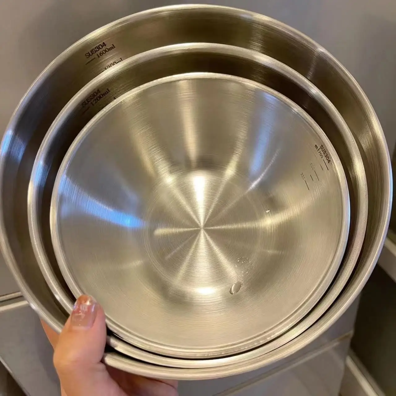 1-3 Set Mangkuk Stainless Stee - Kitchen Baking Bowls ulasan dan harga