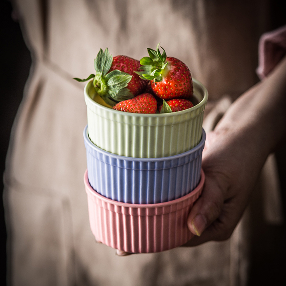 Mangkuk Kue Keramik dengan Tut - Kitchen Baking Bowls ulasan dan harga