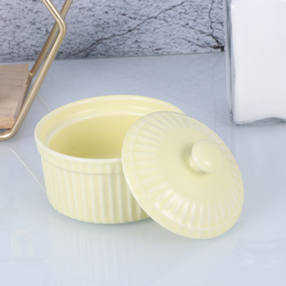 Mangkuk Kue Keramik dengan Tut - Kitchen Baking Bowls ulasan dan harga