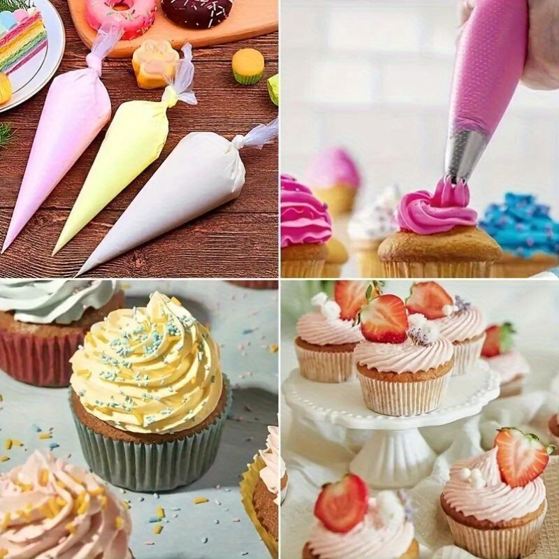 ya100/200Pcs Kantong Piping Se - Piping Bag Disposable ulasan dan harga