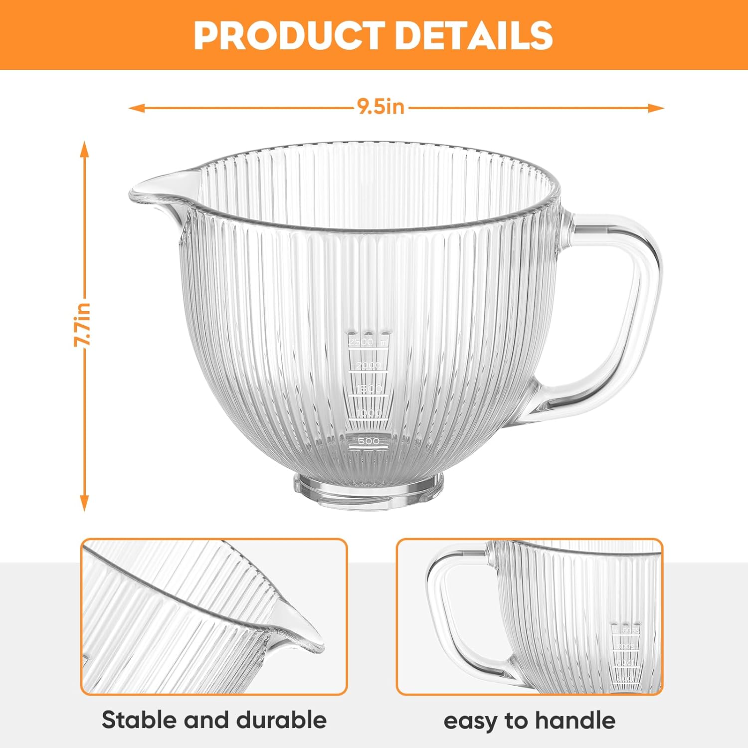 Mangkuk Kaca GVODE untuk Mixer - Stand Mixer Bowl ulasan dan harga