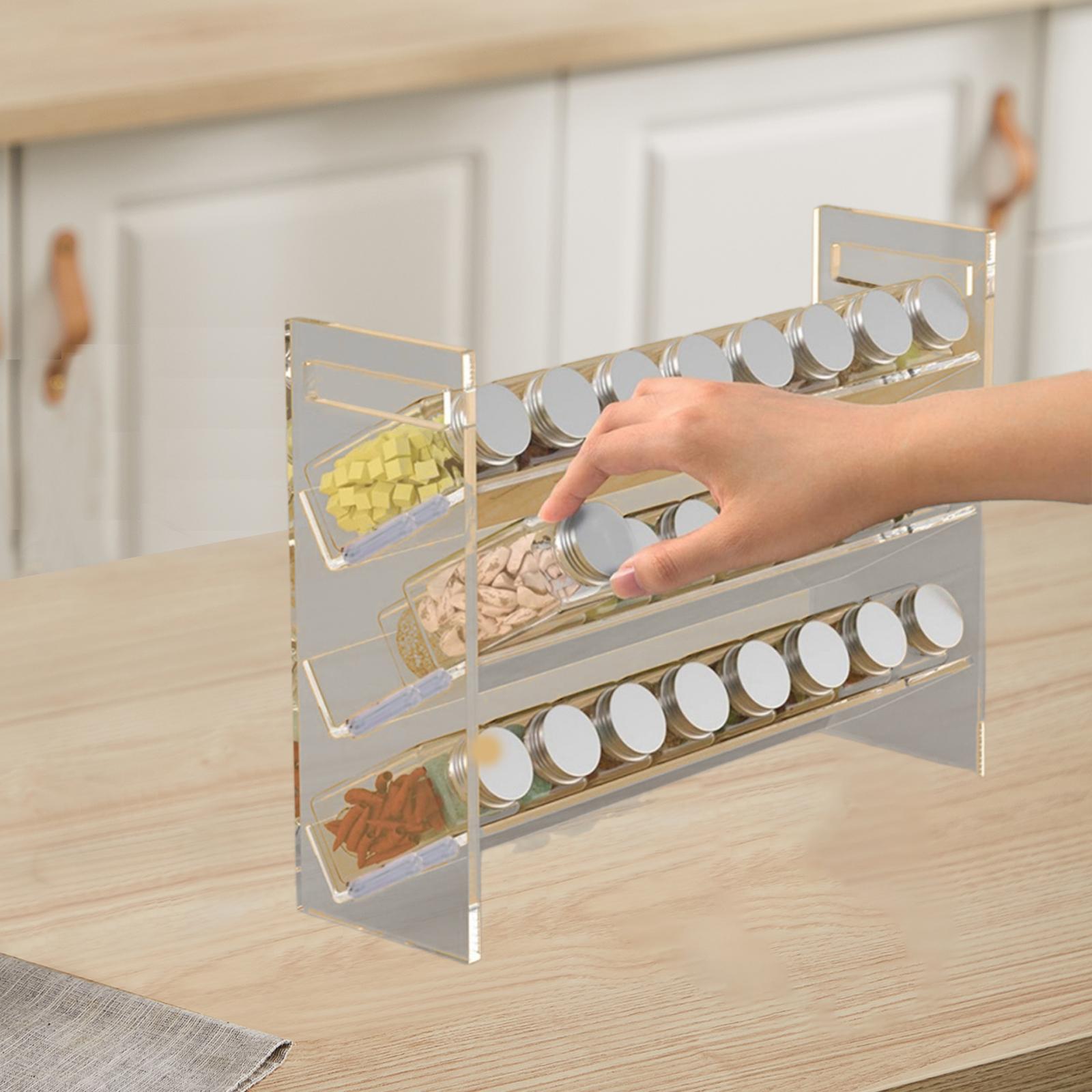 Rak Bumbu Akrilik, Rak Kue, Pe - Kitchen Cabinet Baking Organizer ulasan dan harga