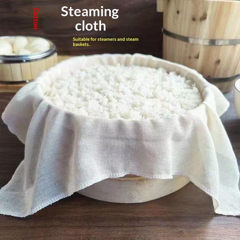3 Buah Kain Kukus Bulat Katun  - Kitchen Baking Mat ulasan dan harga
