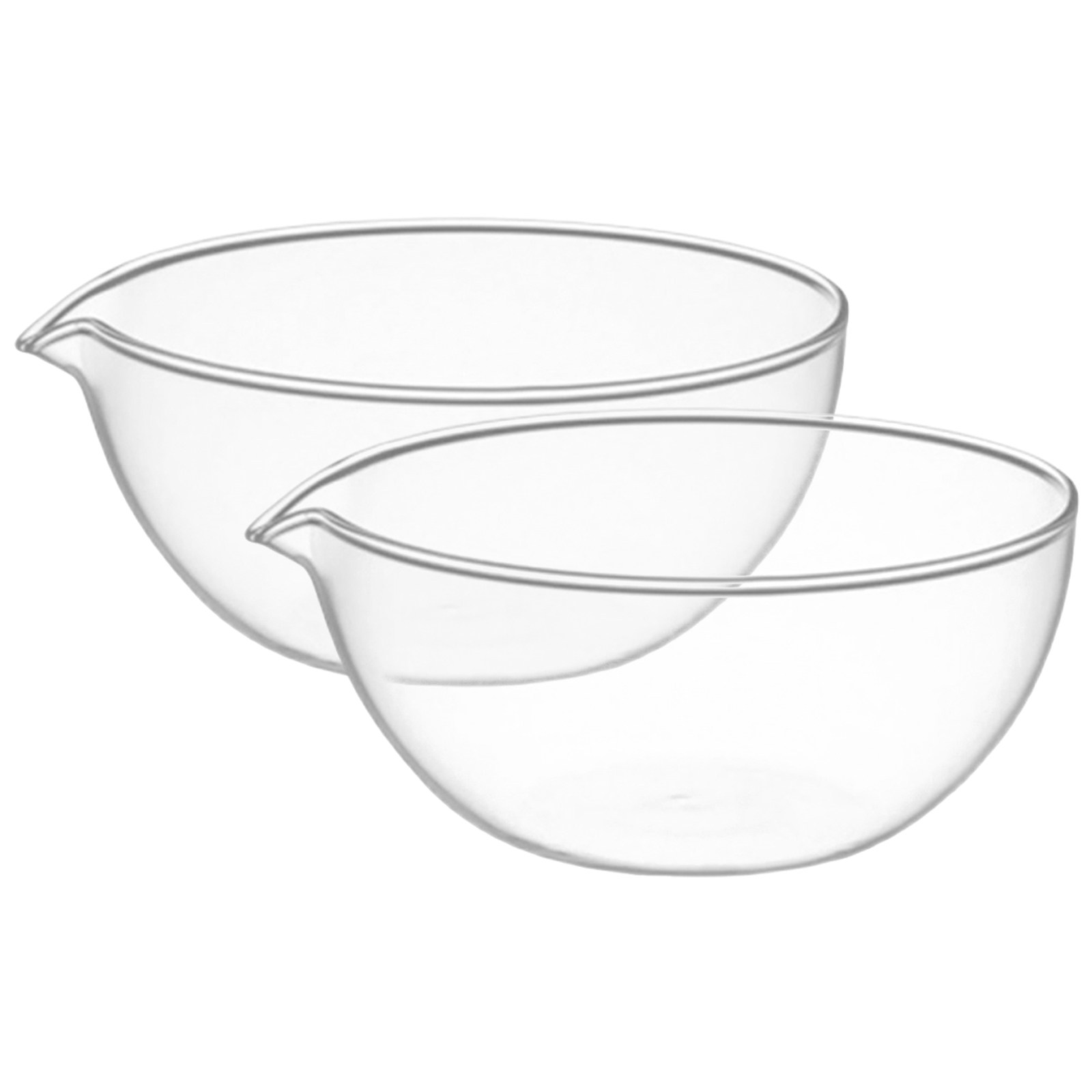 2 Buah Mangkuk Kaca Transparan - Kitchen Baking Bowls ulasan dan harga