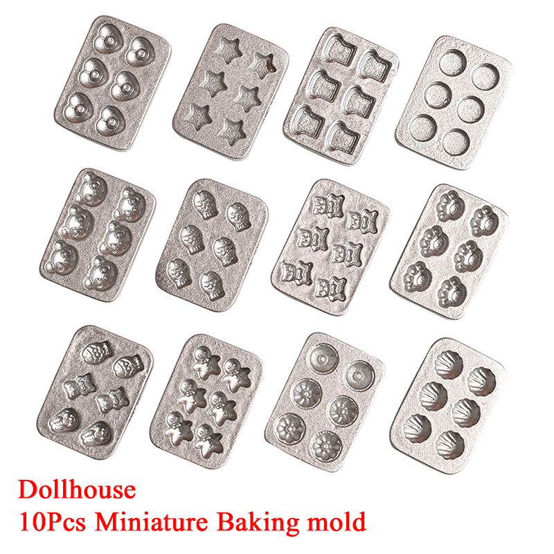 10 pcs Cetakan Kue Miniatur Ru - Kitchen Baking ulasan dan harga