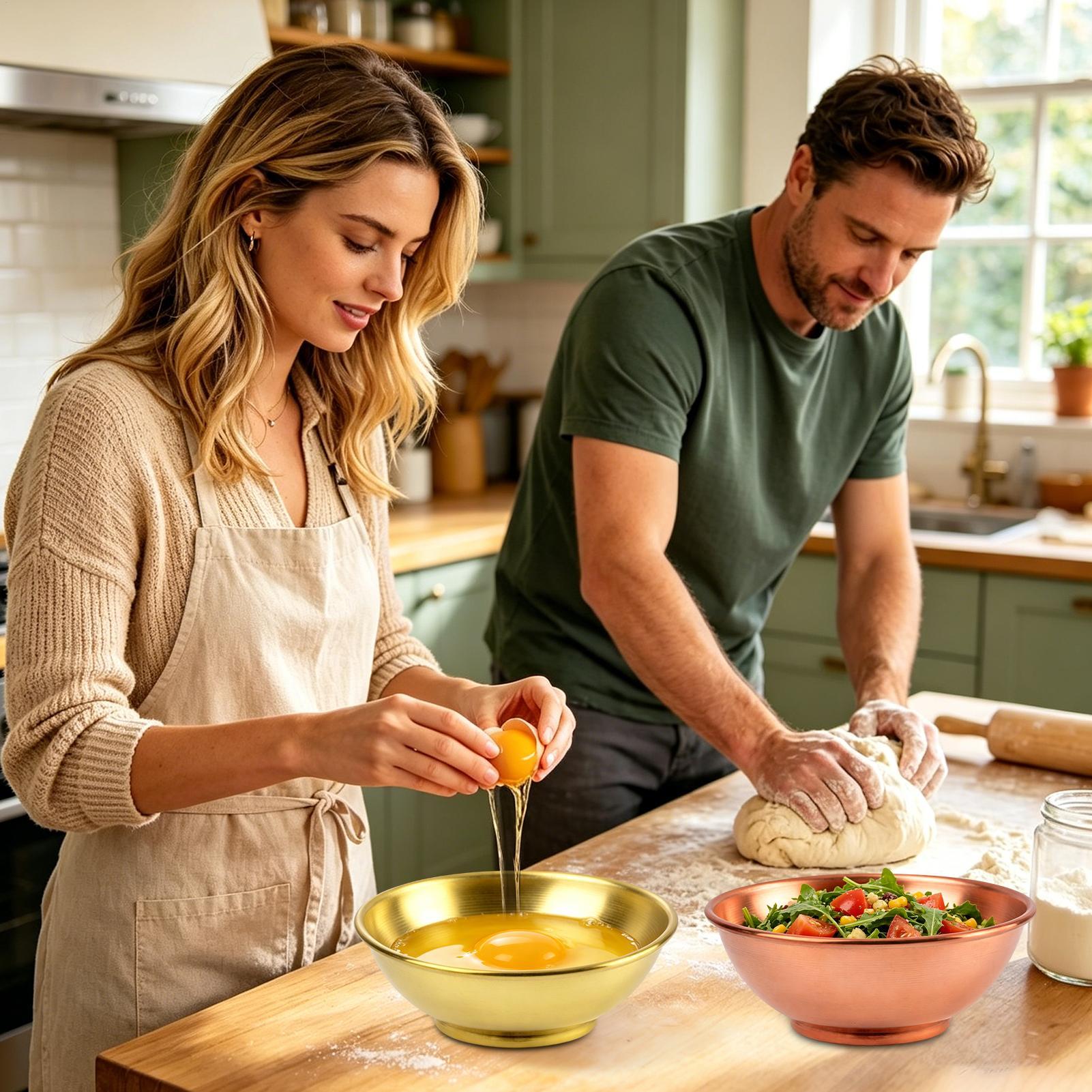 Mangkuk Tembaga Wadah Penyimpa - Kitchen Baking Bowls ulasan dan harga