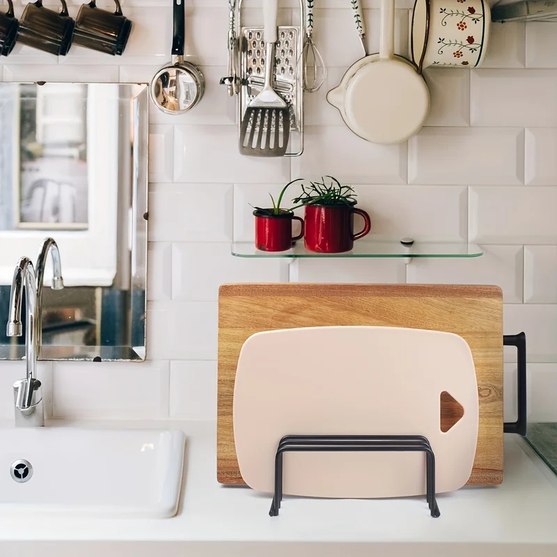 Rak Penyimpanan Talenan Dapur, - Kitchen Cabinet Baking Organizer ulasan dan harga