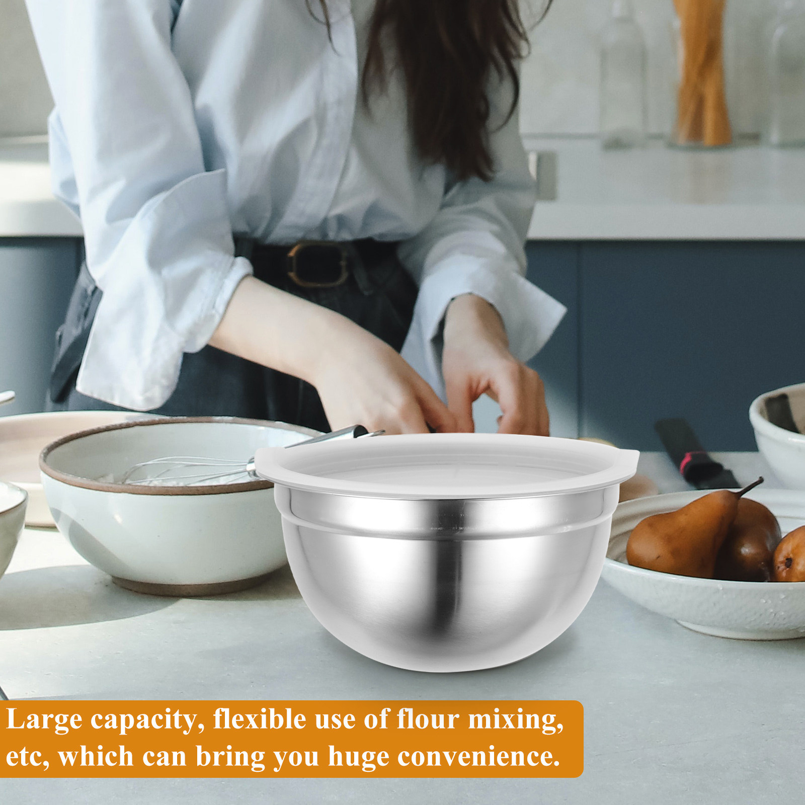 Mangkuk Pencampur Stainless St - Kitchen Baking Bowls ulasan dan harga